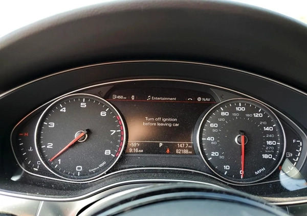 Audi A6 cena 38000 przebieg: 82188, rok produkcji 2014 z Bogatynia małe 67